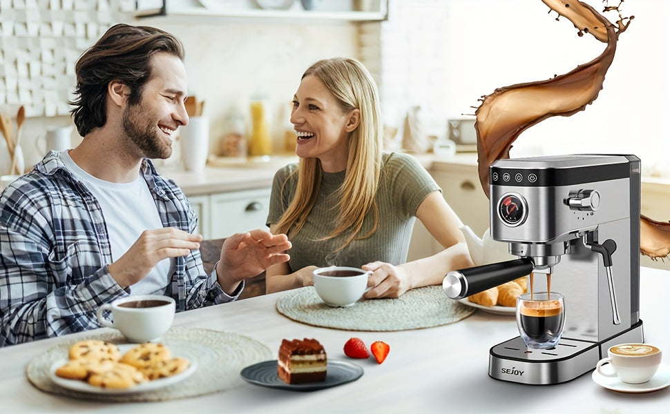 Espresso Maker With Milk Forth Steam