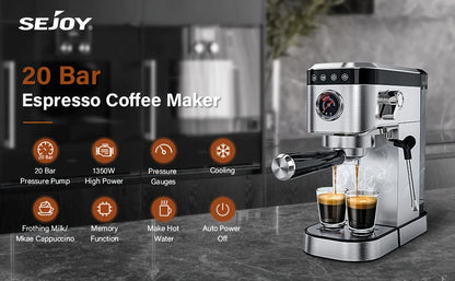 Espresso Maker With Milk Forth Steam