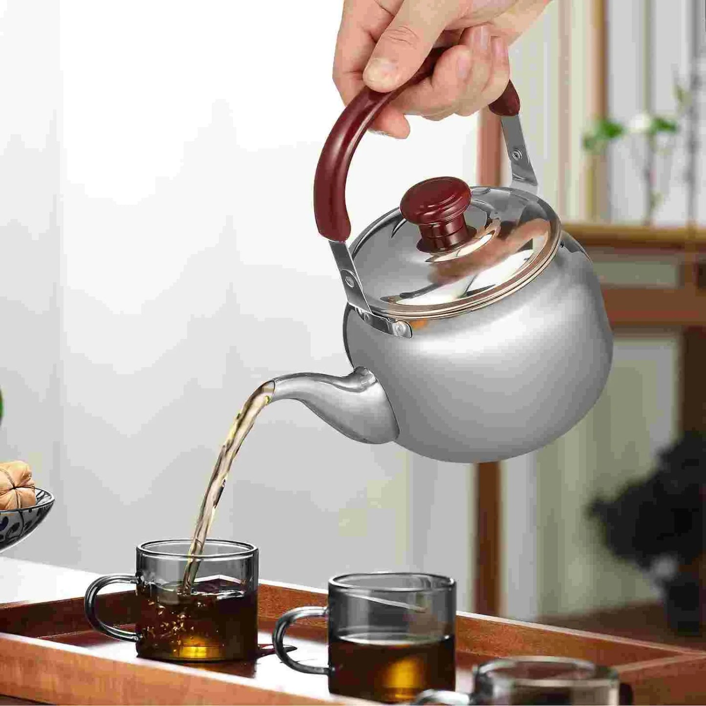Stainless Steel Whistling Tea Kettle