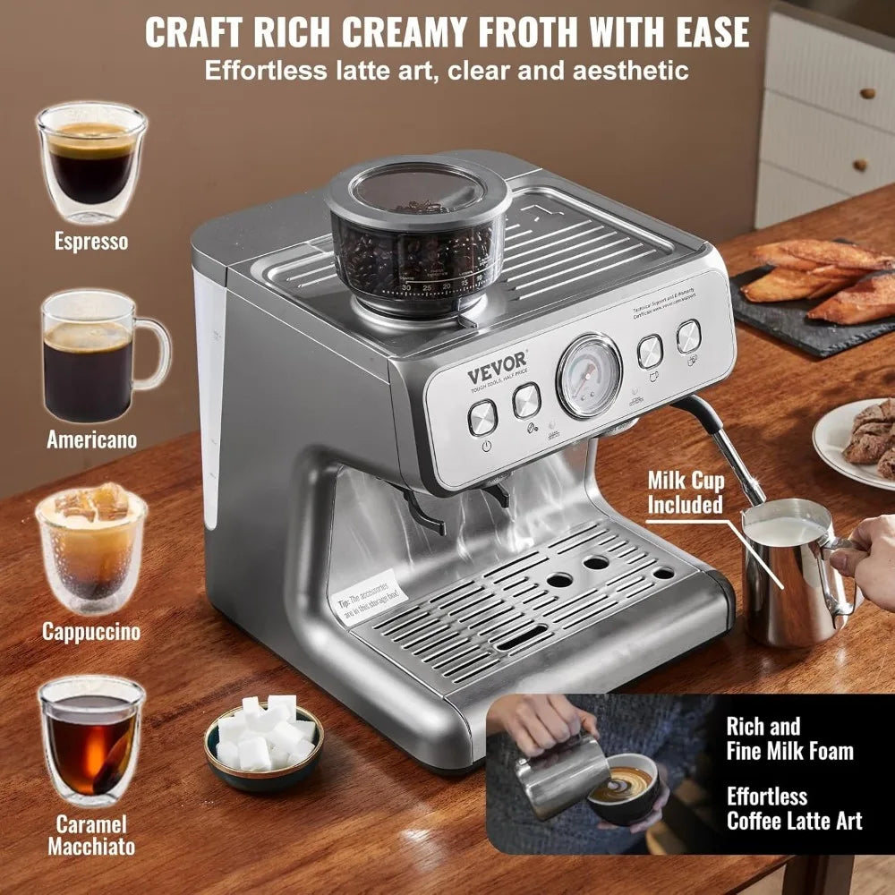 Semi-Automatic Espresso Coffee Maker