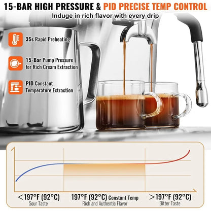 Semi-Automatic Espresso Coffee Maker