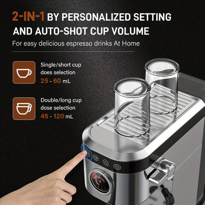 Espresso Maker With Milk Forth Steam