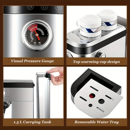 Espresso Maker With Milk Forth Steam