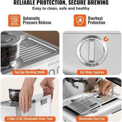 Semi-Automatic Espresso Coffee Maker